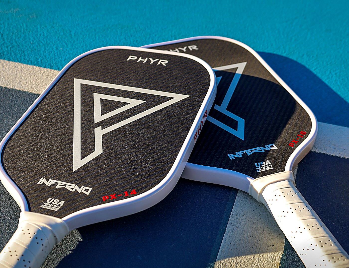PHYR Inferno raw-carbon paddles